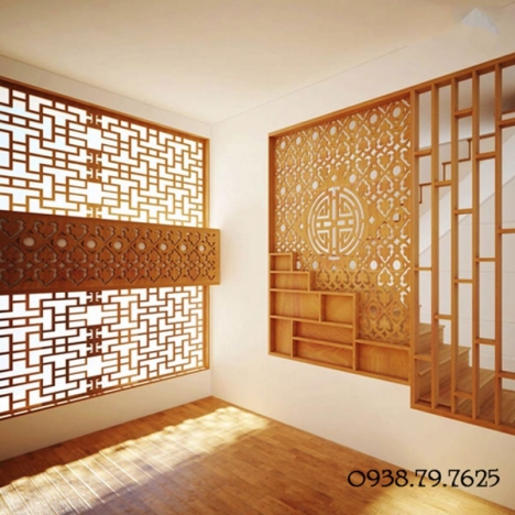 Cách trang trí tết với mẫu vách ngăn cầu thang cnc nghệ thuật
