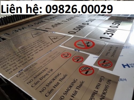Biển nosmoking inox- Sản phẩm đẹp- trang trọng-sử dụng lâu bền