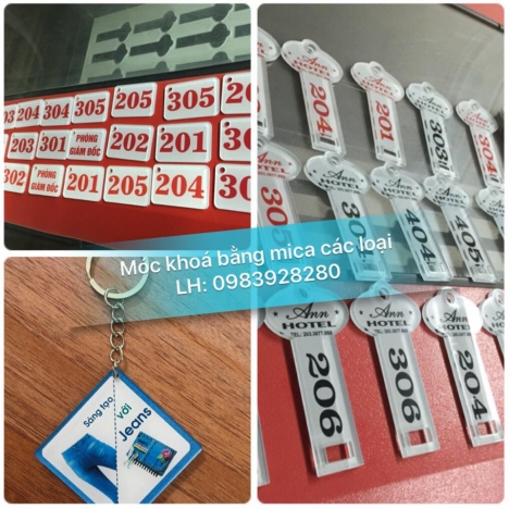 CUng cấp các sản phẩm móc khóa mica- Gá rẻ, tiện lợi, sang trọng
