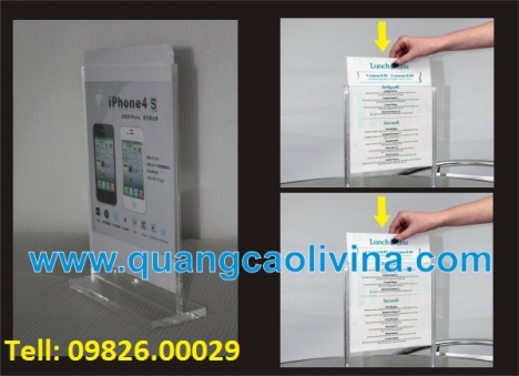 Kệ menu để bàn hít nam châm – NHận làm số lượng theo yêu cầu