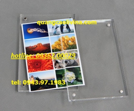 Khung mica- Khung poster chân kính- Giá rẻ tại Hà nội