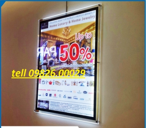 Khung mica- Khung poster chân kính- Giá rẻ tại Hà nội