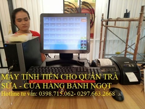  Bán máy tính tiền cảm ứng cho quán trà sữa tại Cà Mau 