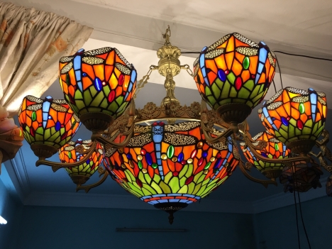 Đèn Chùm TRang Trí Tiffany Chuồn Chuồn