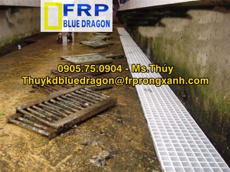 Tấm mương thoát nước frp grating giá sỉ toàn quốc và giao tận nơi