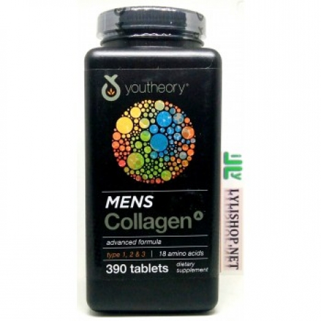 Collagen nam 390 viên từ Mỹ tăng cường thể lực làm đẹp da