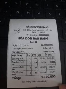 Lắp máy tính tiền cảm ứng cho Nhà Hàng