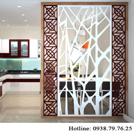 Đậm chất hiện đại nhờ vách ngăn phòng khách với cầu thang đẹp