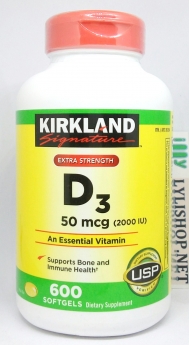Vitamin D3 600 viên từ Mỹ cho người còi xương loãng xương
