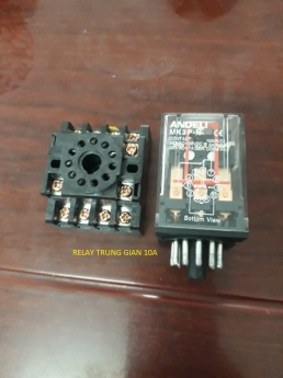 RElAY trung gian 14 chân có đèn 4NO+ 4 NC 220VAC
