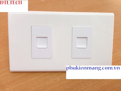 Bộ outlet 2 cổng RJ11 âm tường Pannasonic