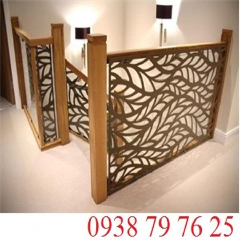 Nổi bật với mẫu vách ngăn cầu thang cnc gỗ sang trọng