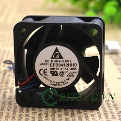 chuyên cung cấp Quạt DC 3 dây Delta EFB0412HHD 12V kích thước 40x40x20mm giá rẻ