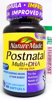 Vitamin tổng hợp phụ nữ cho con Bú Postnatal Multi DHA 60 viên từ Mỹ
