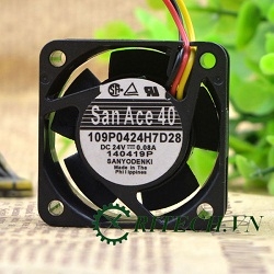 chuyên cung cấp Quạt SanAce 40 109P0424H7D28 24V 0.08A kích thước 40*40*15MM giá rẻ,chất lượng cao