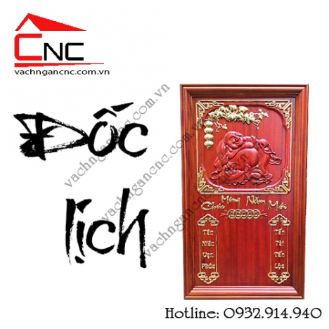 Siêu phẩm đốc lịch treo tường bằng gỗ hương đẹp cho ngày tết