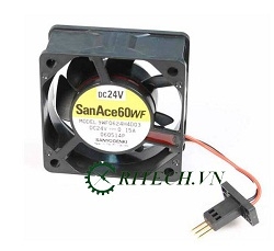chuyên cung cấp Quạt SanAce60WF Model 9WF0624H4D03 điện áp 24V DC kích thước 60×60×25mm chính hãng