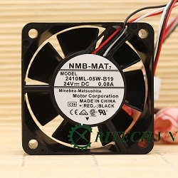 chuyên cung cấp Quạt DC 3 dây NMB 2410ML-05W-B19 24V kích thước 60x60x25mm chính hãng