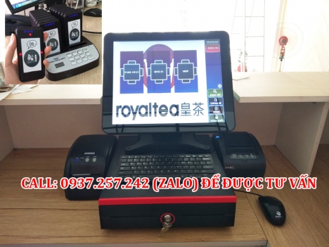 Trọn bộ máy tính tiền cảm ứng cho quán trà sữa – cafe - nhà hàng tại Thanh Hóa