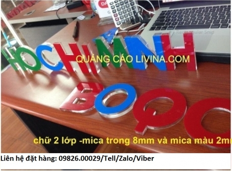 Nhận cắt chữ Mica giá rẻ theo yêu cầu