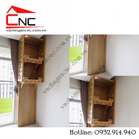 Vách ngăn phòng thờ, mẫu vách chắn bàn thờ chung cư giá rẻ