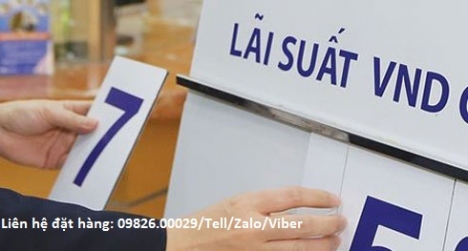 Làm biển lãi suất ngân hàng giá rẻ- Cung cấp các loại biển lãi suất