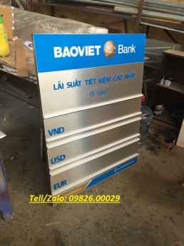 Làm biển lãi suất ngân hàng giá rẻ- Cung cấp các loại biển lãi suất