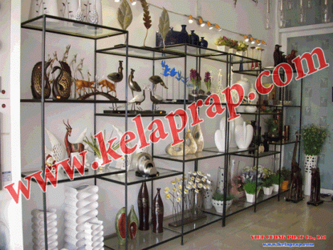 Thiết kế gian hàng hội chợ, ,kệ shoowroom tháo ráp kệ mẫu không gắn ốc vít VCP