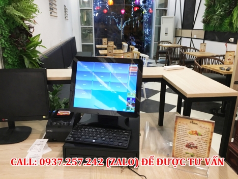 Trọn bộ máy tính tiền cảm ứng cho quán cafe, nhà hàng, quán lẩu nướng tại Bình Thuận