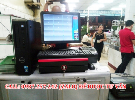 Trọn bộ máy tính tiền cảm ứng cho quán cafe, nhà hàng, quán lẩu nướng tại Bình Thuận