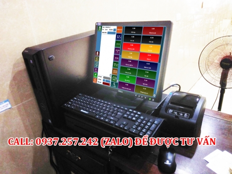 Lắp đặt máy tính tiền dùng cho nhà hàng, quán ăn tại Bình Thuận