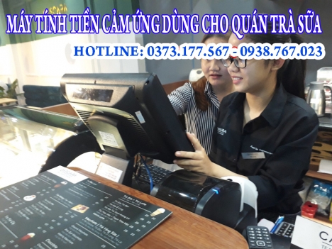 Máy tính tiền quán trà sữa màn hình cảm ứng