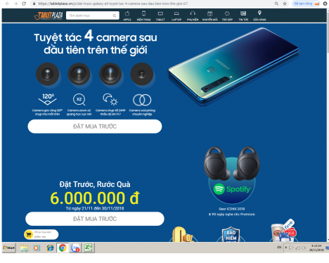 Samsung Galaxy A9 - 4 camera sau - pin siêu lâu