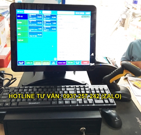 Máy tính tiền cảm ứng cho shop, siêu thị, cửa hàng