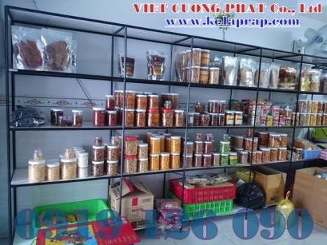 Quầy kệ trưng bày,kệ sắt tháo ráp,giá kệ không gắn ốc vít VCP