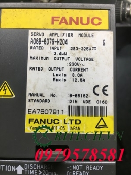 Sửa chữa servo amplifer Fanuc 2 trục A06B-6079-H204 Lỗi không ready cho máy cắt laze