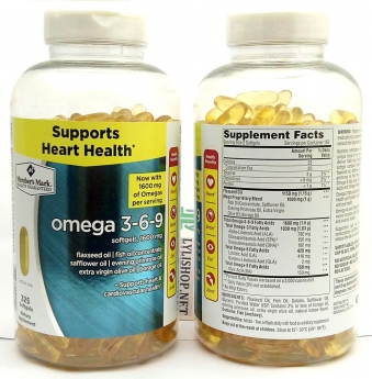 dầu cá OMEGA 369 bổ tim mạch não bộ 325 viên từ Mỹ