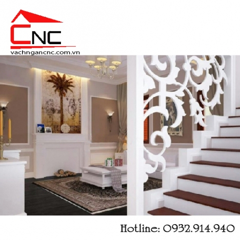 Phố vách ngăn cnc phòng bếp và cầu thang trang trí nhà đẹp