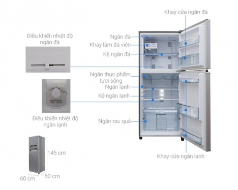 TỦ LẠNH PANASONIC 234 LÍT NR-BL267VSV1 GIÁ RẺ