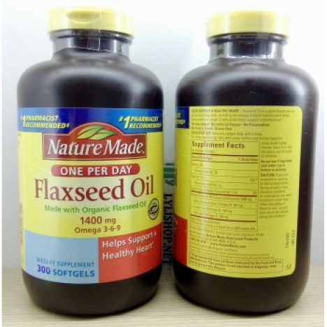 Flaxseed Oil Omega 369 bổ tim mạch não bộ 300 viên USA