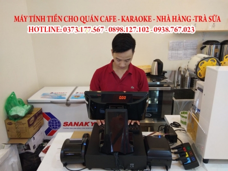 Bán máy cảm ứng, phần mềm tính tiền cho quán trà sữa tại quận 2, quận 3