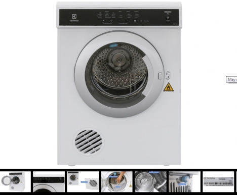 Máy sấy Electrolux 7,5Kg EDV7552, EDV7552S , EDS7552 , EDS7552S hàng chính hãng, khuyến mại