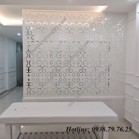 Vách ngăn hoa văn - vách gỗ trang trí cnc đẹp nội thất 2018