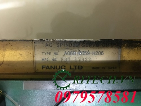 Sửa chữa thành công bộ Spindle Amplifier Fanuc A06B-6059-H206 lỗi AL.12