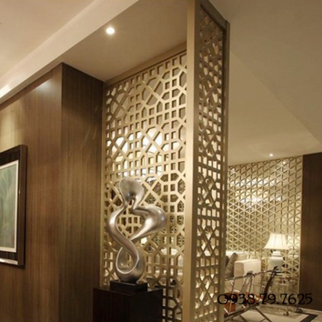 Mềm mại, uyển chuyển với vách ngăn hoa văn trang trí cnc đẹp