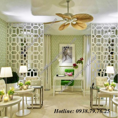 Mềm mại, uyển chuyển với vách ngăn hoa văn trang trí cnc đẹp