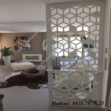 Mềm mại, uyển chuyển với vách ngăn hoa văn trang trí cnc đẹp