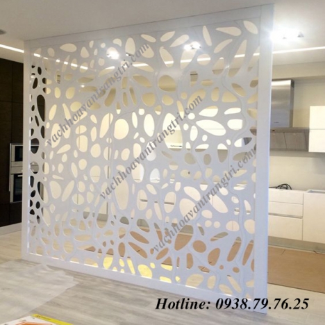Mềm mại, uyển chuyển với vách ngăn hoa văn trang trí cnc đẹp