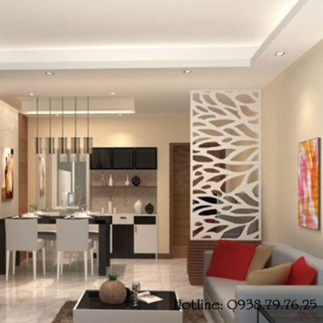 Mềm mại, uyển chuyển với vách ngăn hoa văn trang trí cnc đẹp