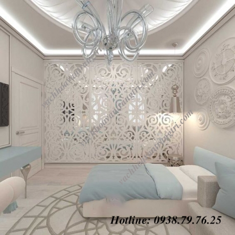 Thiết kế vách ngăn trang trí hoa văn cnc mẫu mã mới